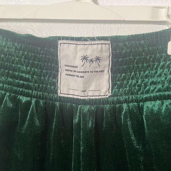 Boxing Shorts green velvet emerald size M - Picture 3 of 3